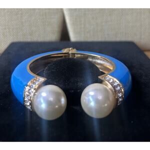 Sequin Nordstrom Multicolor Gold Tone Statement Enamel Bangle Bracelet # 528